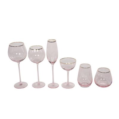 Image of Allure Rose w/ Gold Glassware